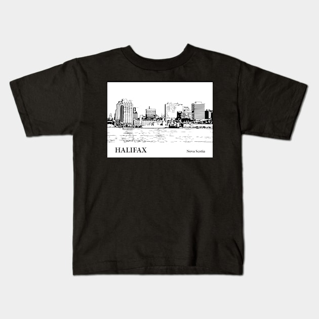 Halifax - Nova Scotia Kids T-Shirt by Lakeric